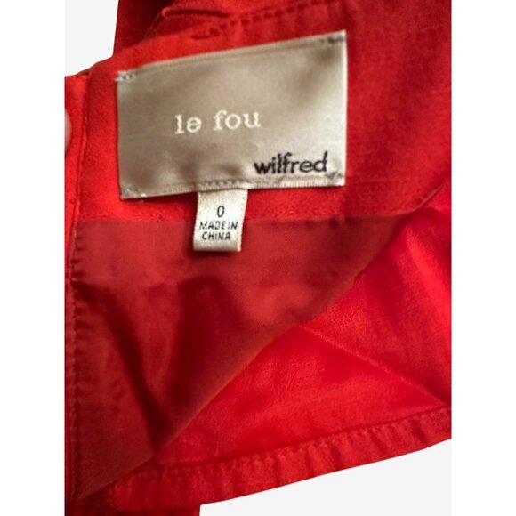 Le Fou Wilfred Red Strapless Bustier Top - Picture 6 of 7